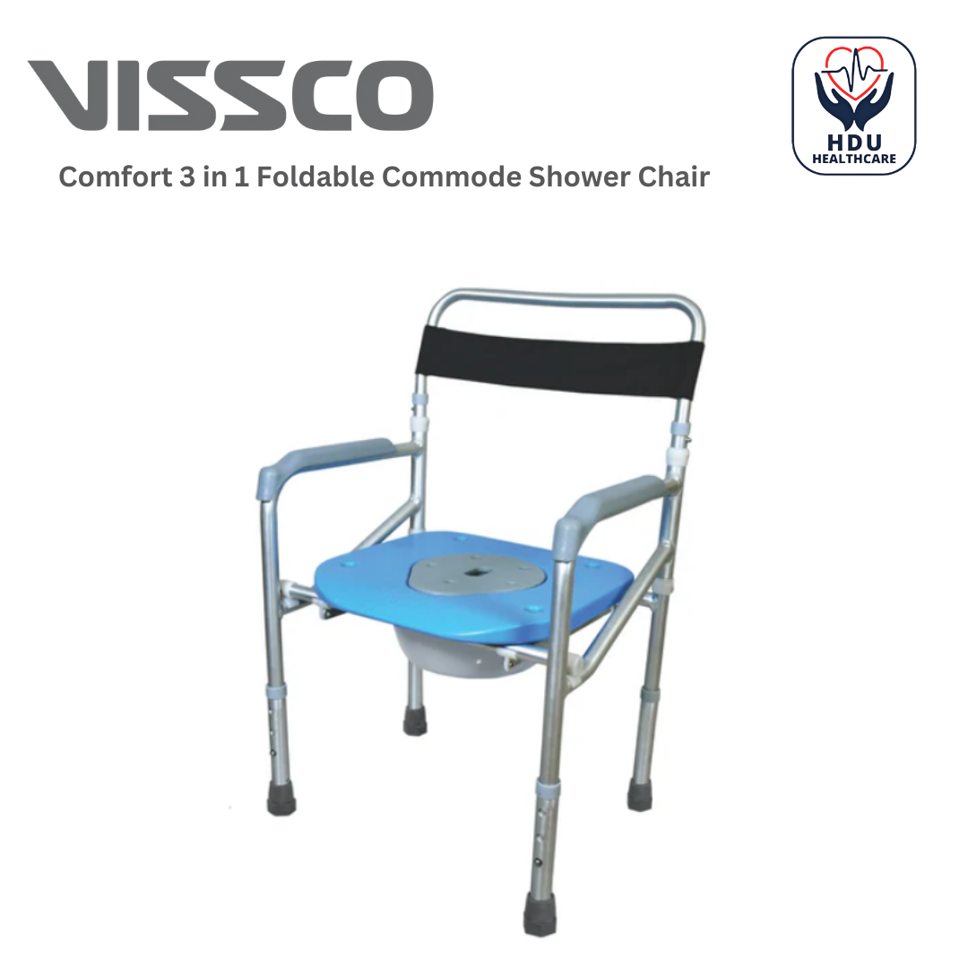 Vissco Comfort 3 in 1 Foldable Commode Shower Chair