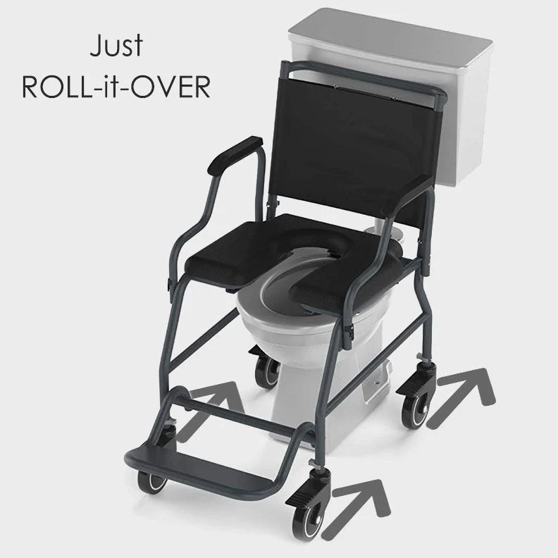 Arcatron 2000 Rolling Over Commode Wheelchair | Arcatron Mobility Commode Chair for Rent or Sale by HDU Healthcare in Delhi NCR, Noida, Greater Noida, Gurugram, Faridabad, Ghaziabad, Mumbai, Navi Mumbai, South Mumbai, Thane | Direct Channel Partner of Arcatron Mobility
