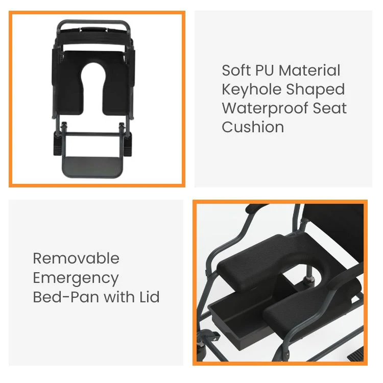 Arcatron 2000 Rolling Over Commode Wheelchair | Arcatron Mobility Commode Chair for Rent or Sale by HDU Healthcare in Delhi NCR, Noida, Greater Noida, Gurugram, Faridabad, Ghaziabad, Mumbai, Navi Mumbai, South Mumbai, Thane | Direct Channel Partner of Arcatron Mobility